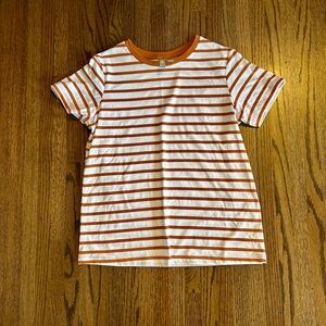 ASOS Burnt Orange & White Striped Short Sleeve Tee